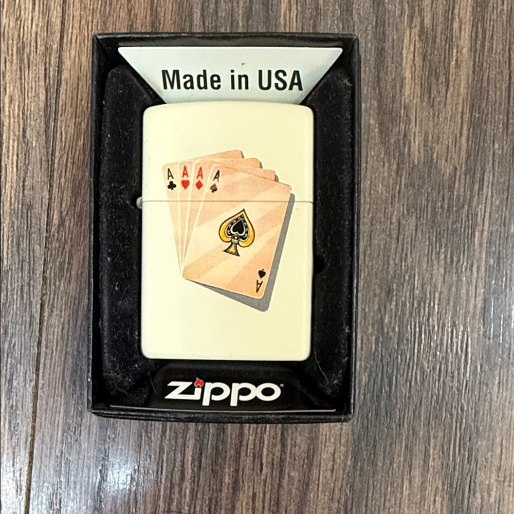 New Zippo Four Of A Kind Collectible